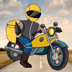 paquete en moto en una vuelta a España