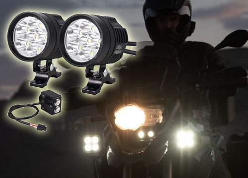 luces auxiliares moto